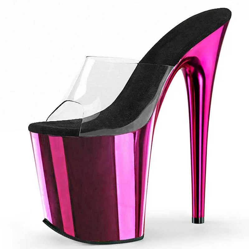 8 INCH CHROME HEELS