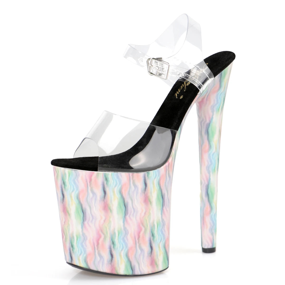 POLE BADDIE 8" CLEAR SANDALS