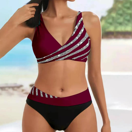 Shimmer Wave Bikini Set