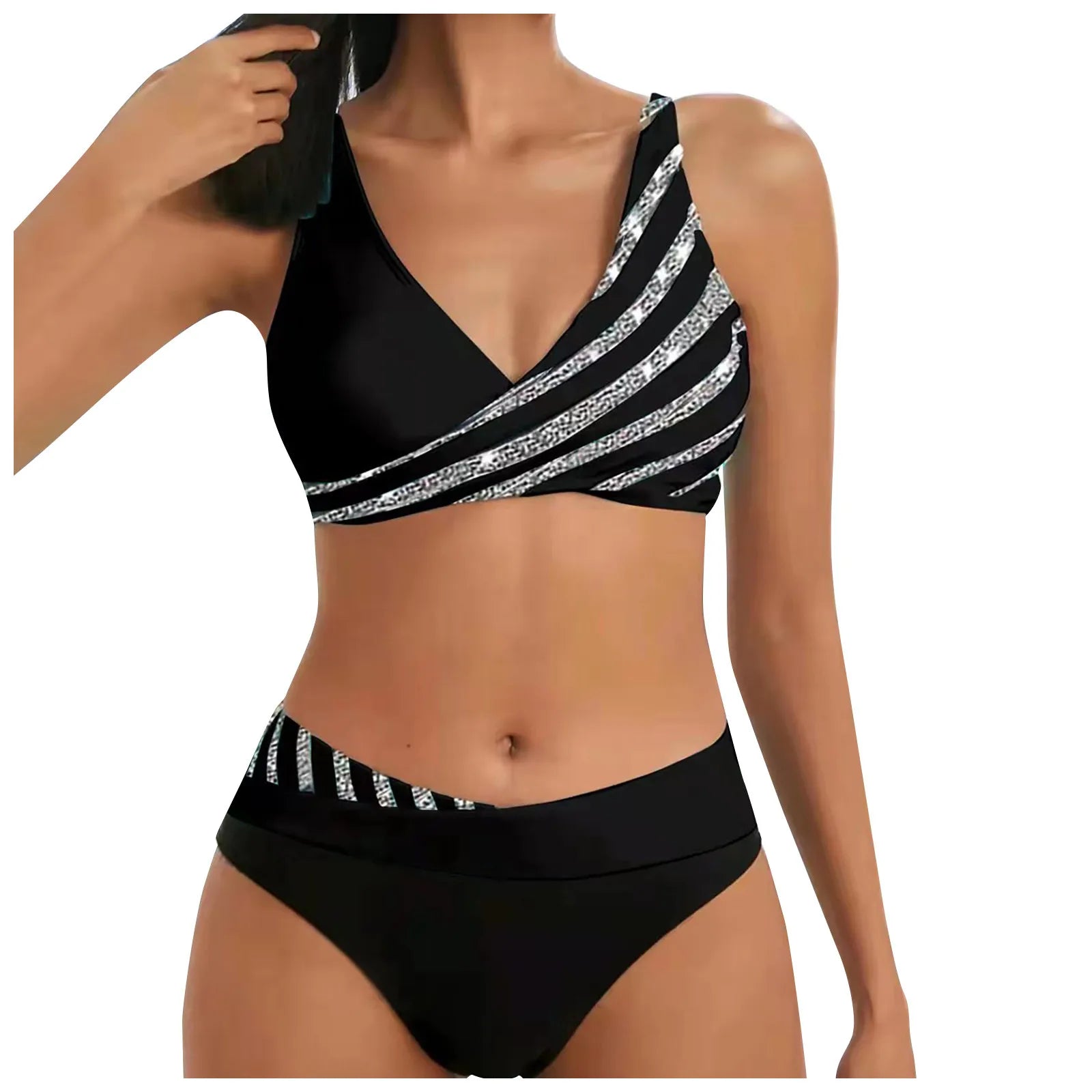Shimmer Wave Bikini Set