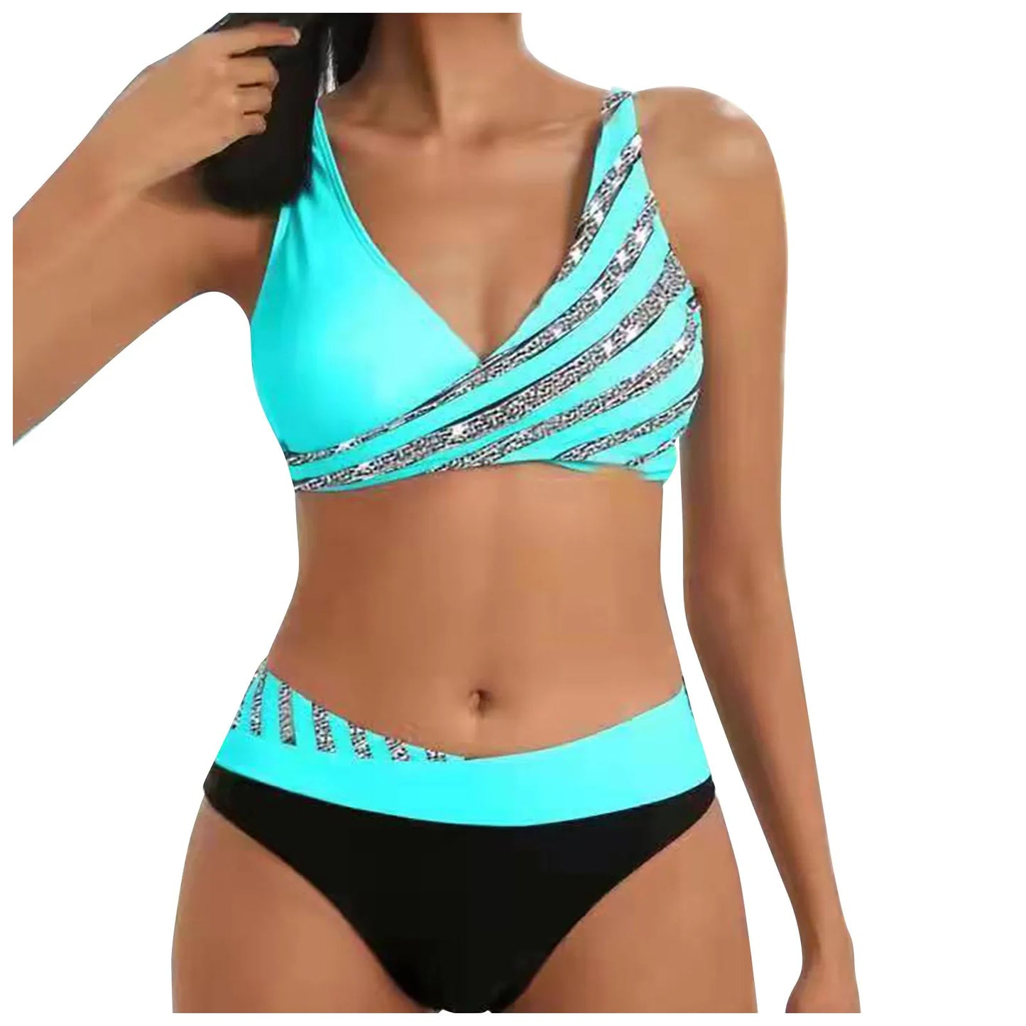Shimmer Wave Bikini Set