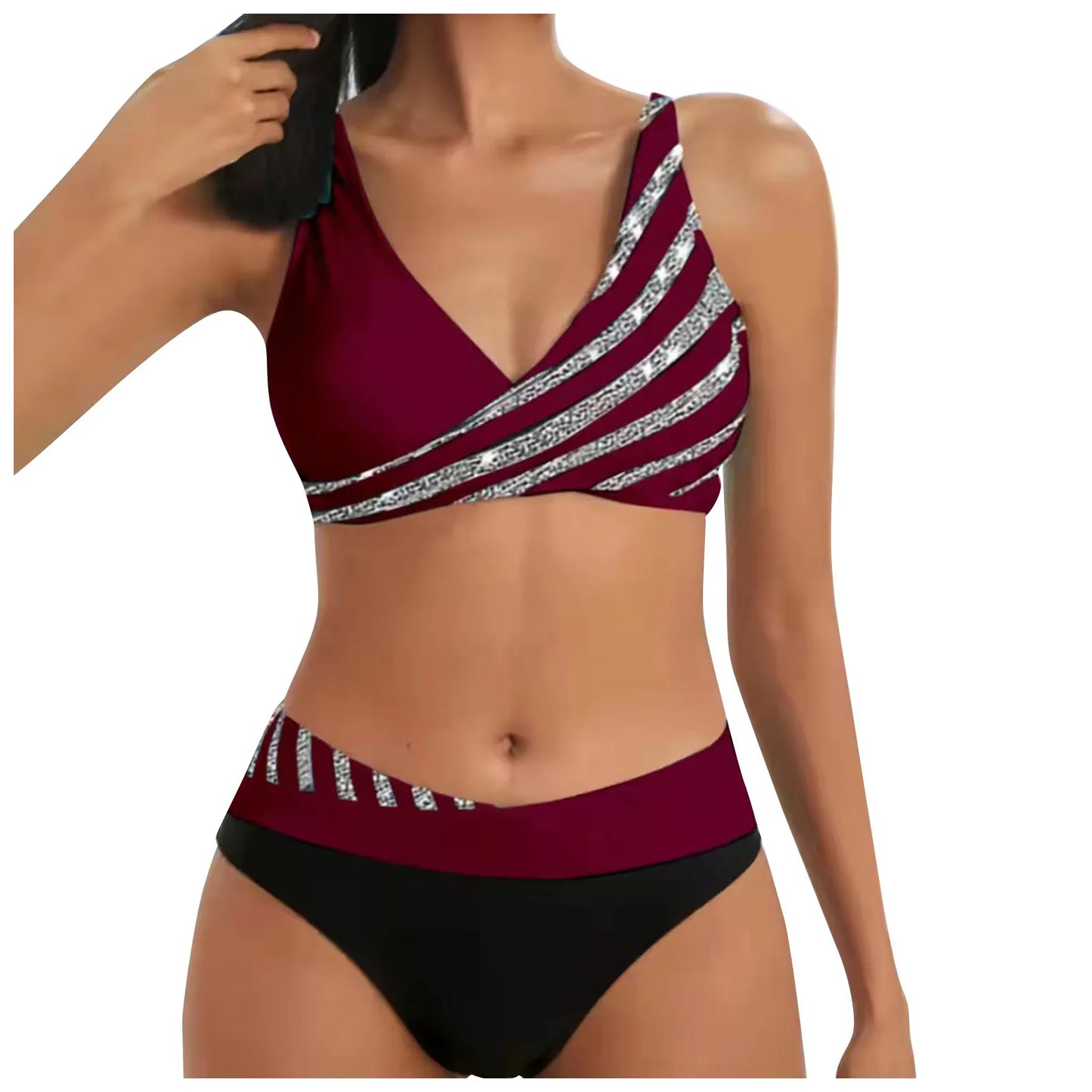 Shimmer Wave Bikini Set