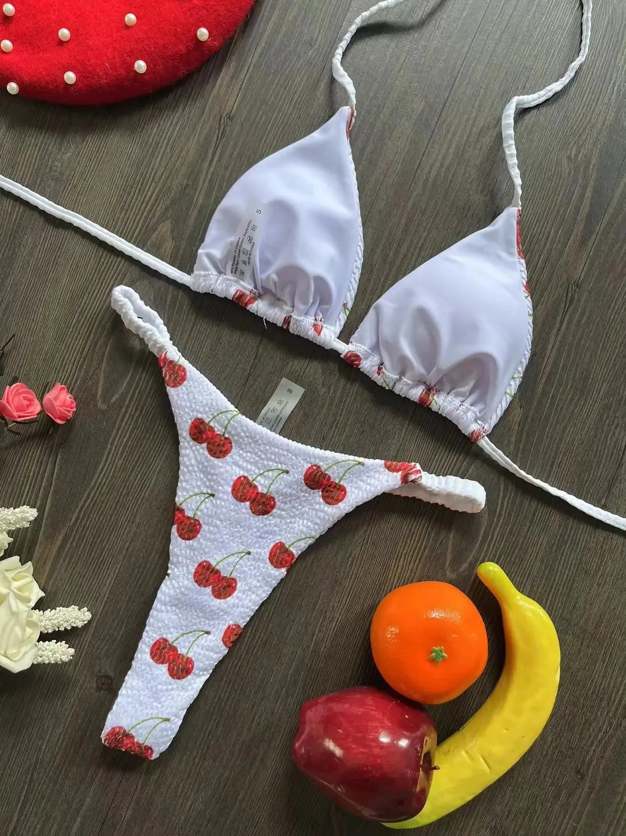 Cherry Pop Triangle Bikini Set