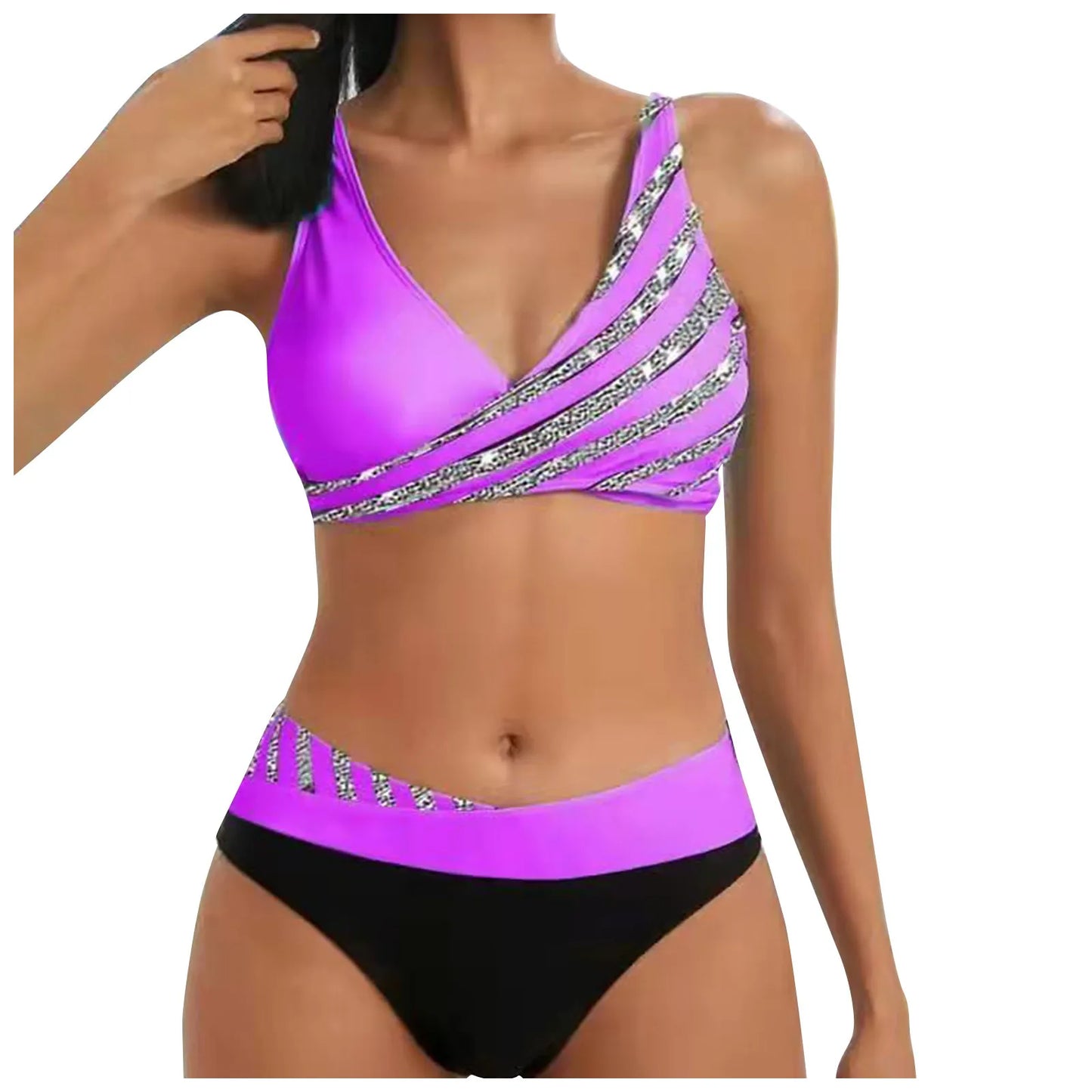 Shimmer Wave Bikini Set