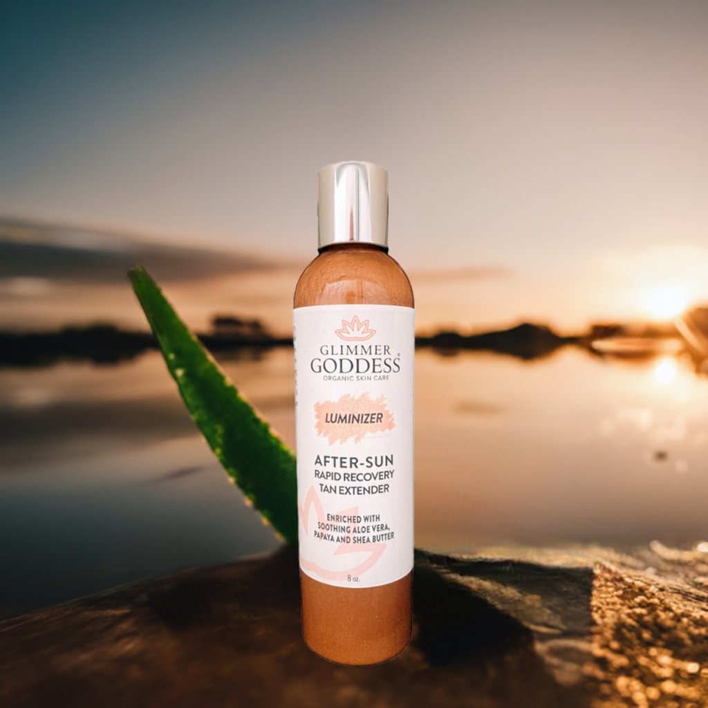 Organic After Sun Lotion & Tan Extender + Luminizing Shimmer-2