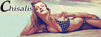 Sunset Stripe Retro Bikini Set