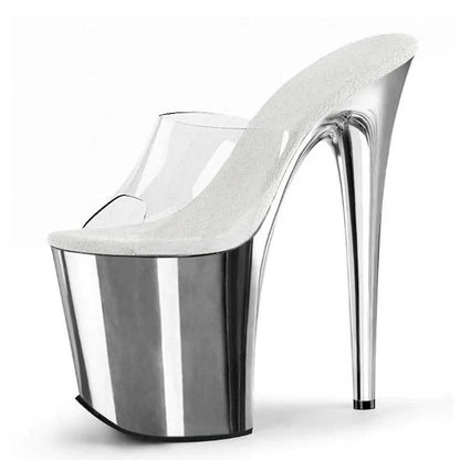 8 INCH CHROME HEELS
