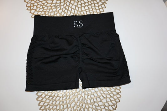 🖤 SS Black Mesh Booty Shorts – Slay Ready Style