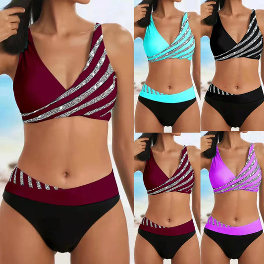 Shimmer Wave Bikini Set