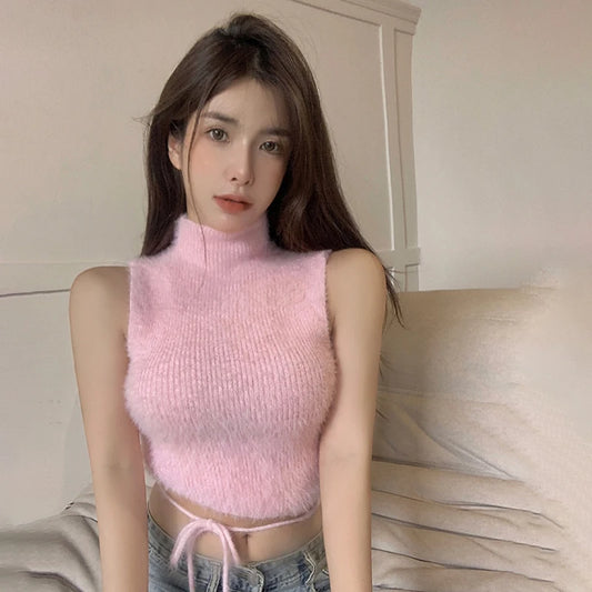 Knitted Sleeveless Tank Top