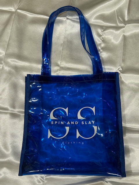 Spin and Slay PVC Tote Bag