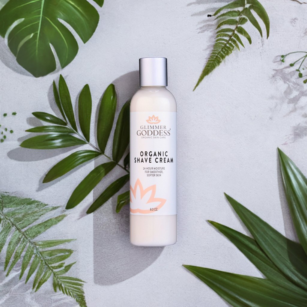 Organic Shave Cream with Aloe, Coconut Oil, & Shea Butter