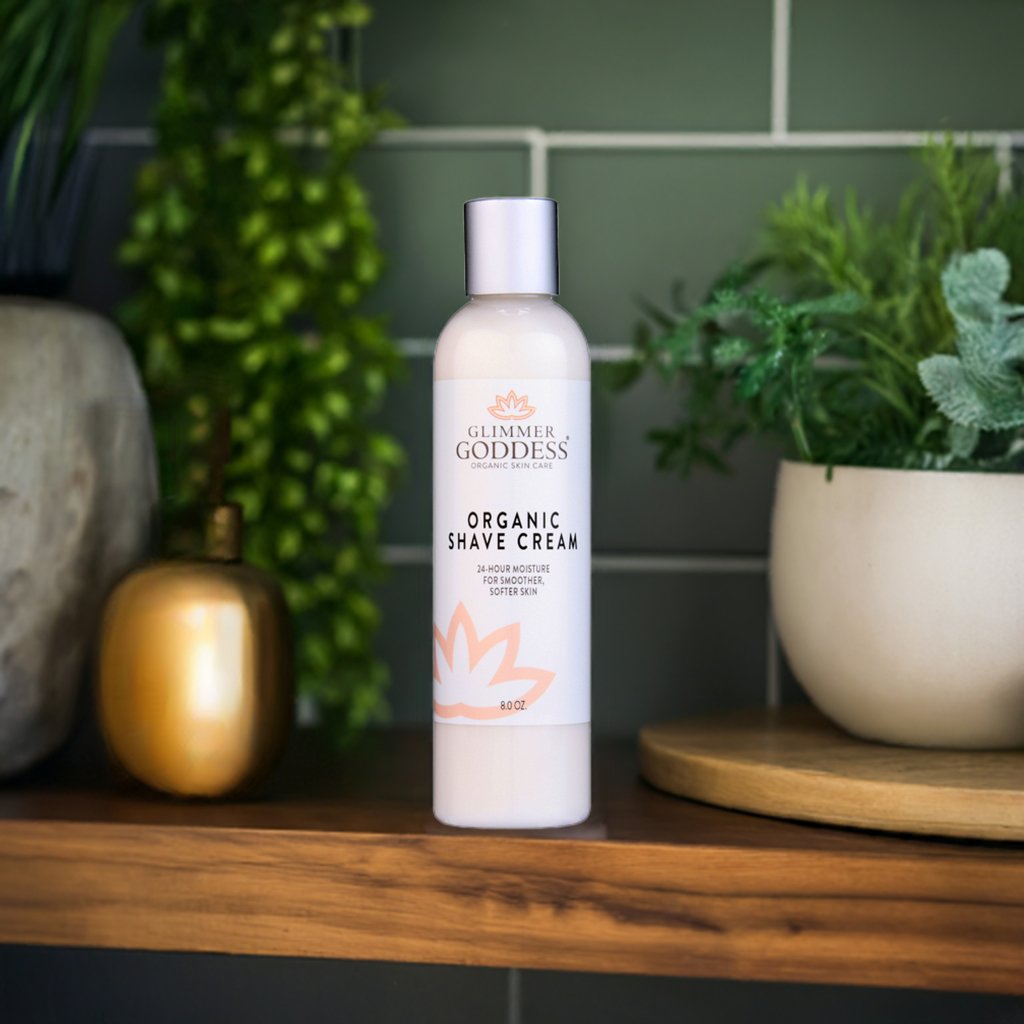 Organic Shave Cream with Aloe, Coconut Oil, & Shea Butter